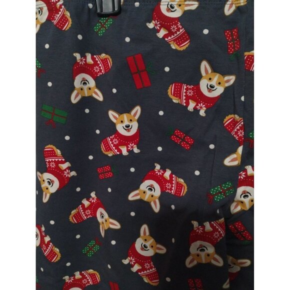 NWT Corgi Christmas Holiday Leggings Ankle Legging Size XXXL/3X (21) NOBO Dog - Picture 2 of 9